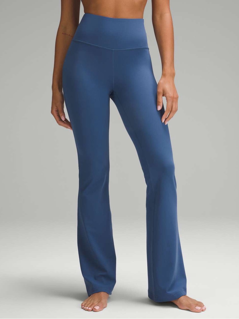 Groove Nulu High-Rise Flared Pant - Blue Twill